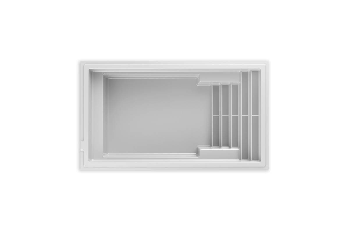 Piscine a fond plat 11 x 19 Mova