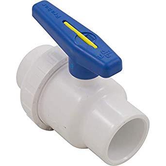 Valve 2'' Praher White Glued / Glued - Union Ball Valve